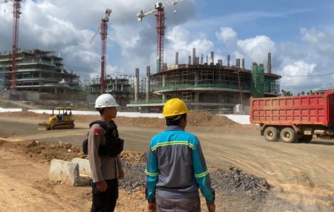 Satgas Ops Nusantara Mahakam Lakukan Patroli Rutin Di Kawasan Pembangunan Ibu Kota Nusantara