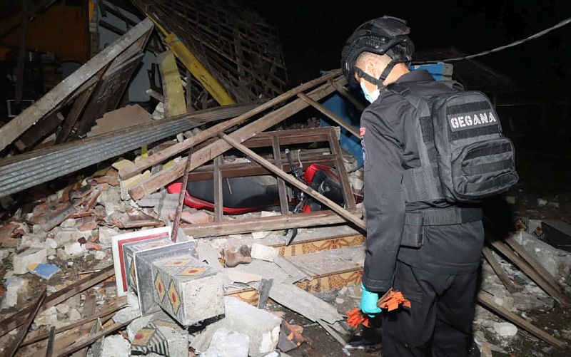 Polisi Bantu Selidiki Peristiwa Ledakan Petasan di Bangkalan