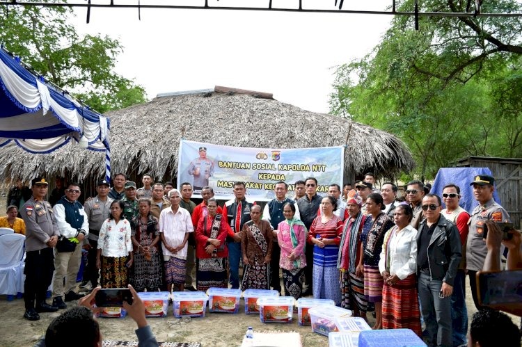Kapolda NTT Berbagi Kasih Bersama Komunitas Motor untuk Masyarakat di Kabupaten Kupang