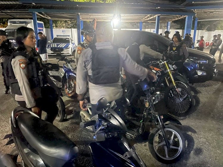 Tim Patroli Perintis Presisi Ditsamapta Polda NTT Gelar Patroli Berantas Balap Liar di Kota Kupang
