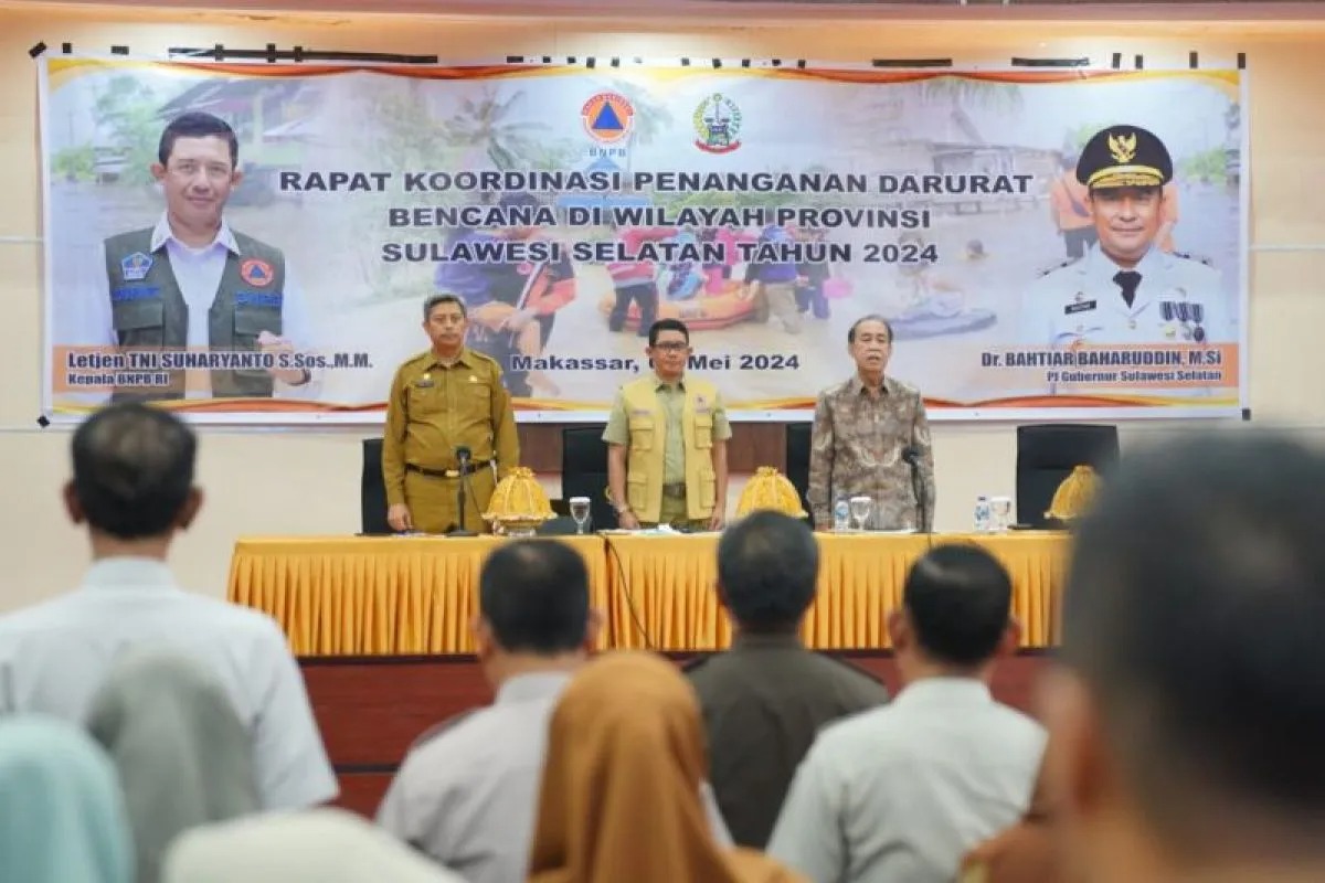 BNPB Beri Dana Bantuan Rp2,5 Miliar untuk Bencana di Sulawesi Selatan
