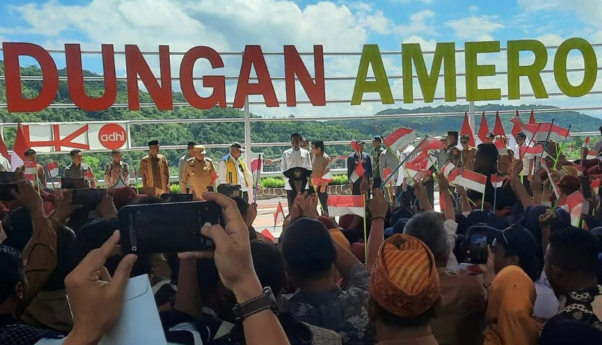Presiden Jokowi Resmikan Bendungan Ameroro di Sultra
