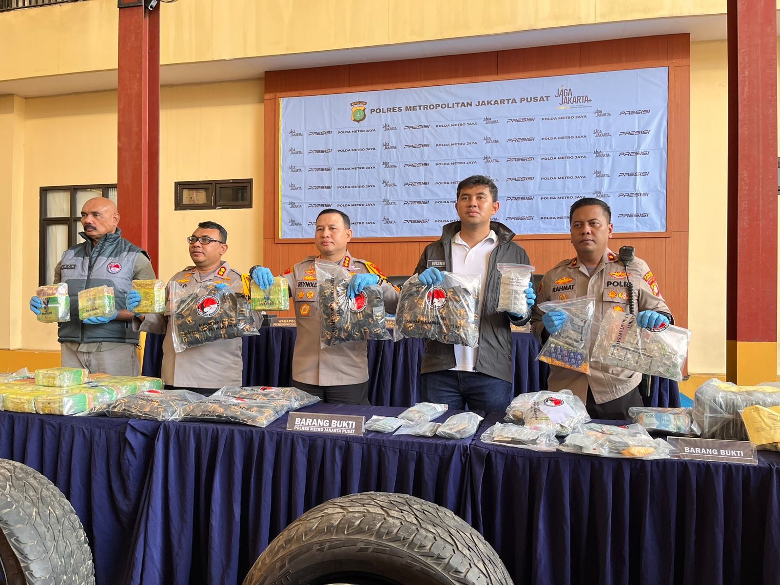 Polres Metro Jakarta Pusat Ungkap Peredaran Sabu Jaringan Medan–Jakarta