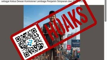 [HOAKS] Pembuatan Patung Menkeu Purbaya di Tengah Kota