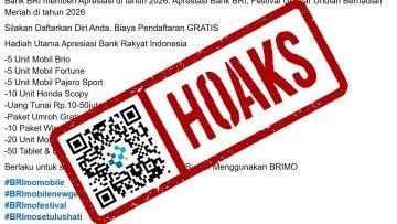 [HOAKS] Link Daftar Gebyar Undian Berhadiah dari BRI