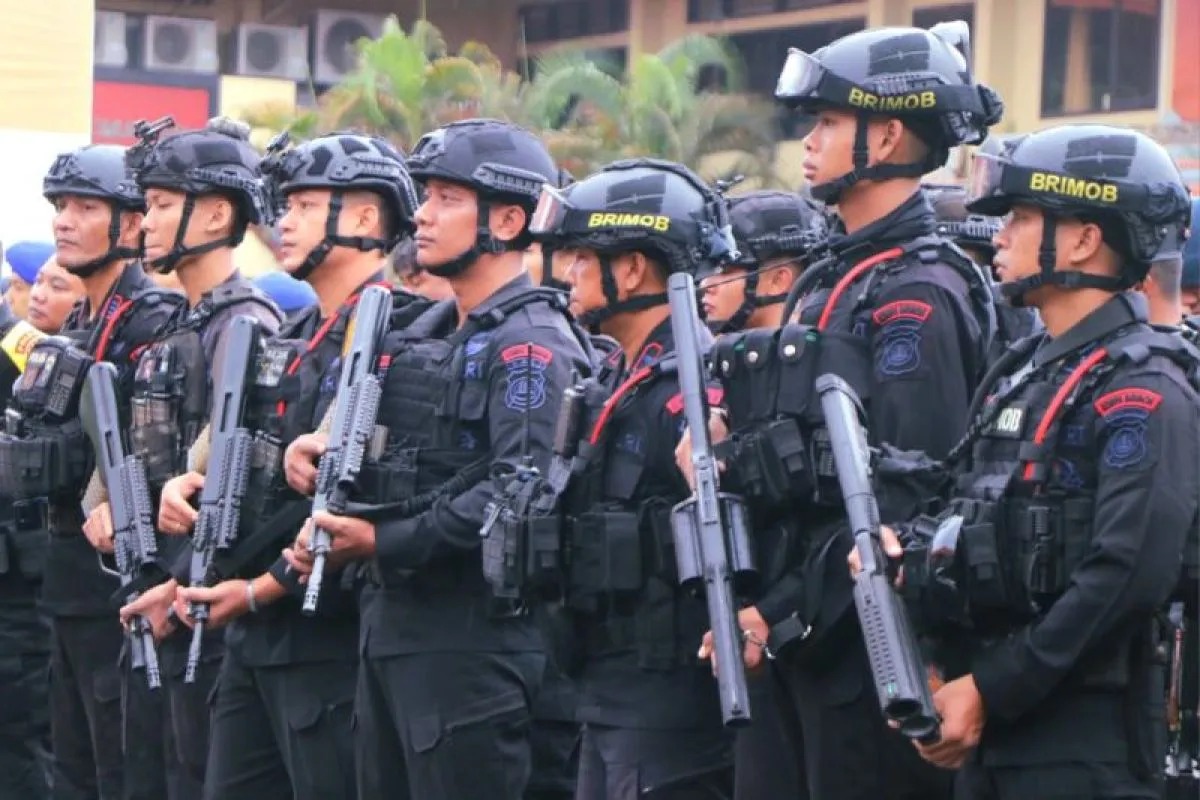 Pengamanan Malam dilakukan Polda Bali Menjelang Hari Raya Nyepi.
