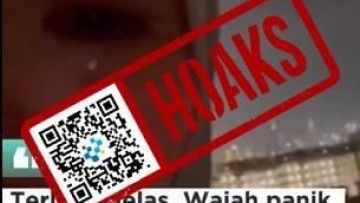 [HOAKS] TKW di Timur Tengah Panik Lihat Rudal Beterbangan