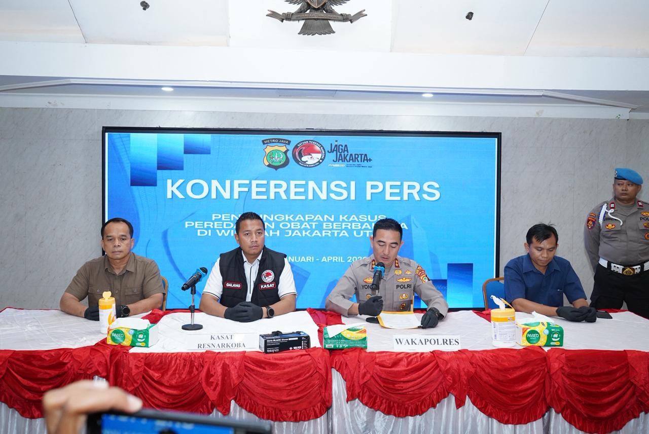 Polres Metro Jakarta Utara Ungkap 14 Kasus Peredaran Obat Berbahaya