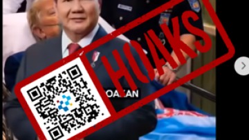 [HOAKS] Presiden Prabowo Minta Masyarakat Dukung Trump