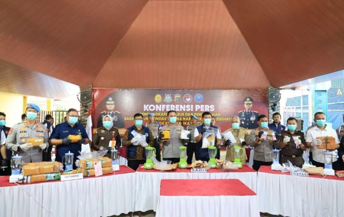 Polda Babel Berantas 165 Kasus Narkotika Periode Januari-April 2026.