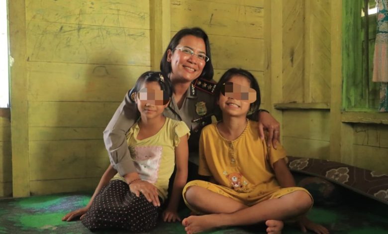 Kapolres Samosir Jadi Orangtua Asuh Anak Korban Penganiayaan, Wujud Kepedulian Masa Depan Korban