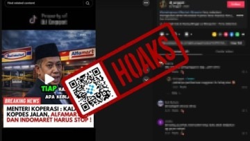 [HOAKS] DPR Setujui Tutupnya Alfamart dan Indomaret umtuk Koperasi Desa