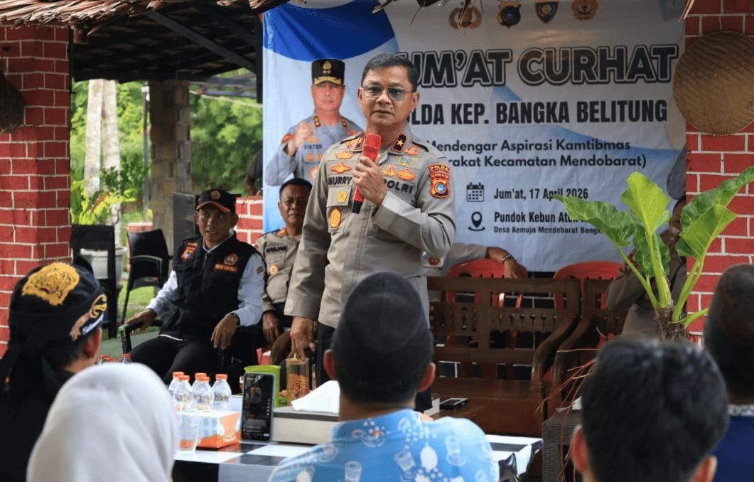 Wakapolda Babel Kenalkan Layanan Call Center 110 dalam Program Jumat Curhat