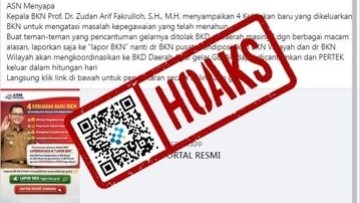 [HOAKS] Link BKN untuk Akses Sistem Pencantuman Gelar Akademik