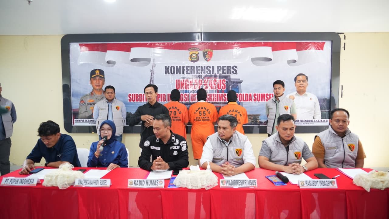 Polisi Gagalkan Penyelewengan 10 Ton Pupuk Subsidi di Muara Enim