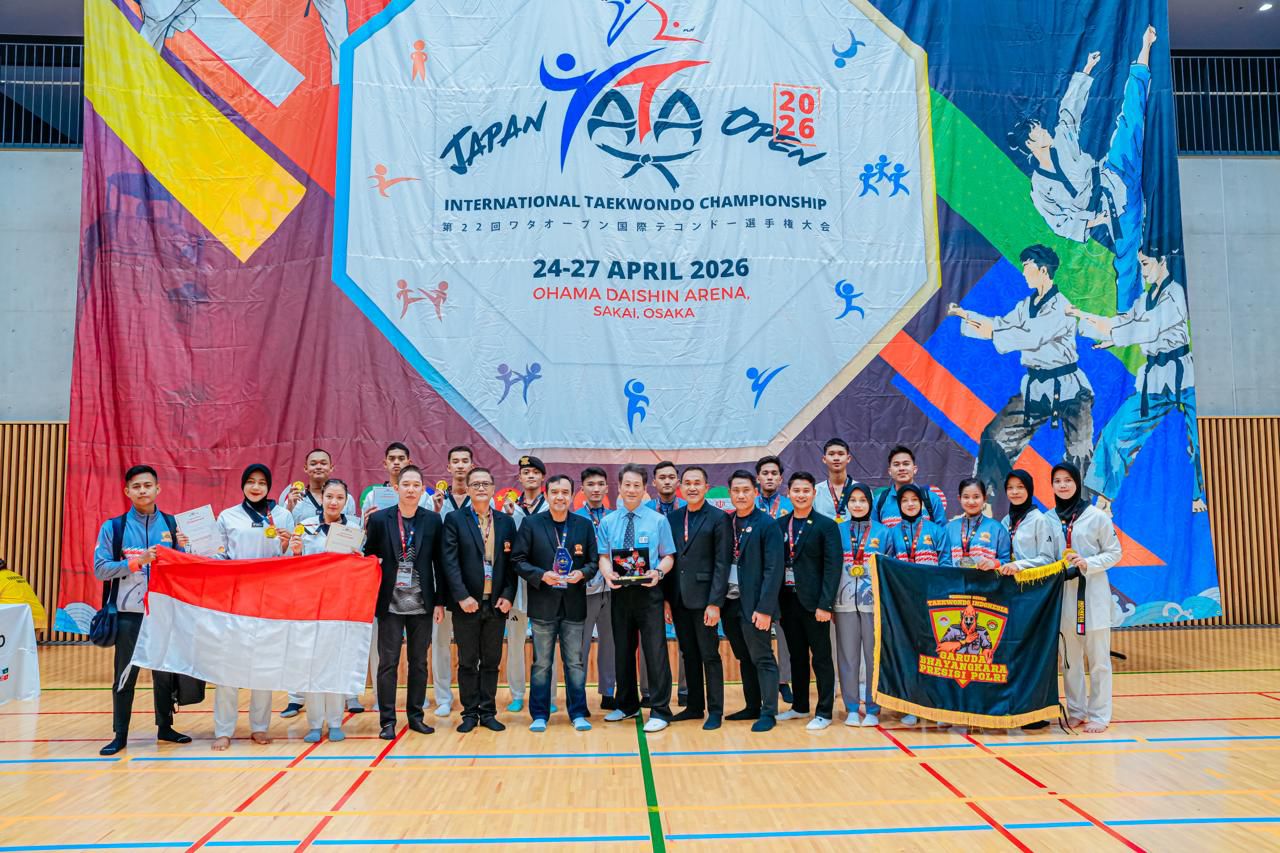 Polri Ukir Prestasi Dunia: Tim Taekwondo Garbha Presisi Juara Umum Di Jepang