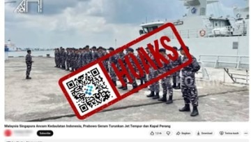 [HOAKS] Presiden Prabowo Siapkan Alutsista karena Malaysia dan Singapura Ancam Kedaulatan RI