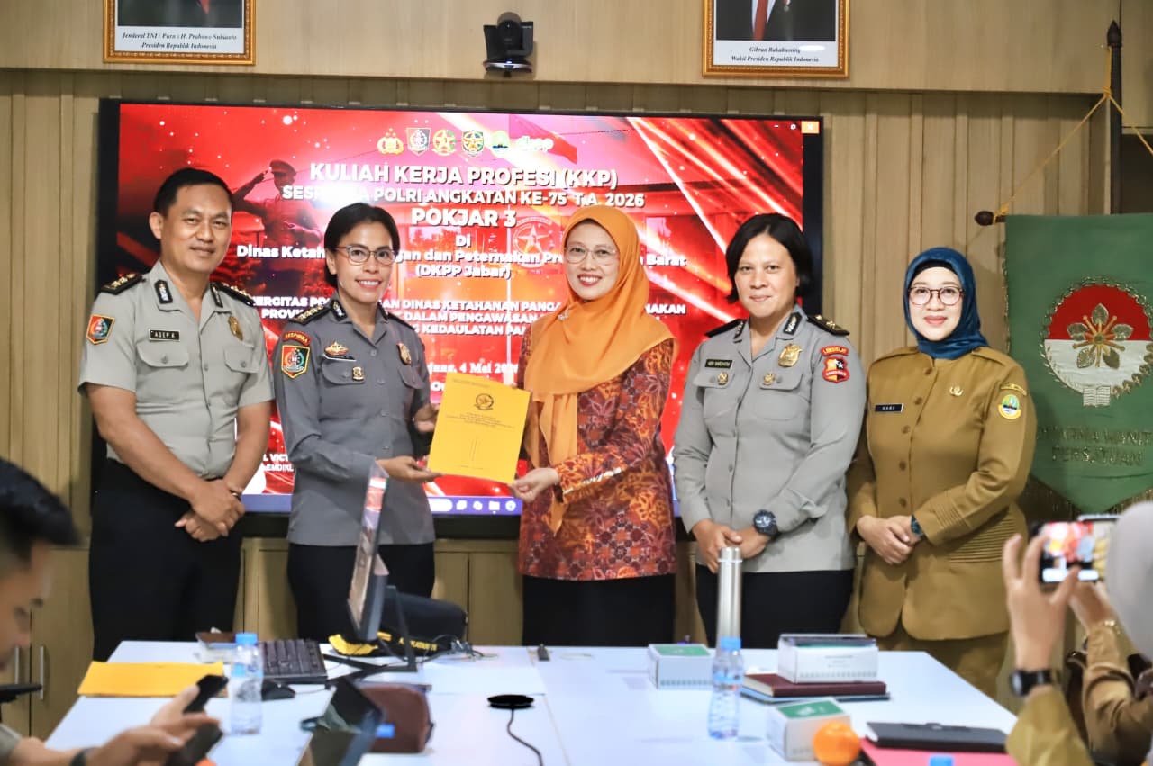 Serdik Sespimma Polri Angkatan Ke-75 Dan Dkpp Jabar Gelar Diskusi Perkuat Sinergi Pengawasan Distribusi Pangan