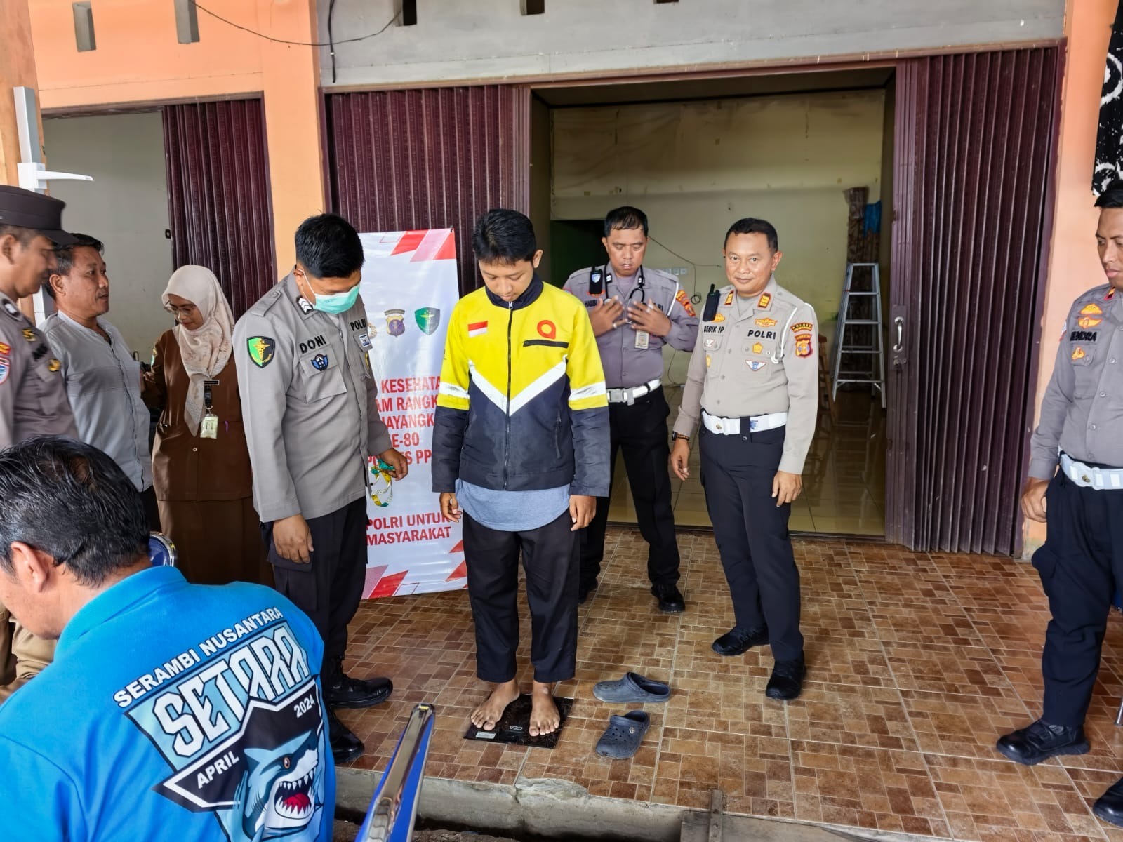 Sambut HUT Bhayangkara ke-80, Satlantas Polres PPU Gelar Layanan Kesehatan Gratis untuk Ojol dan Warga
