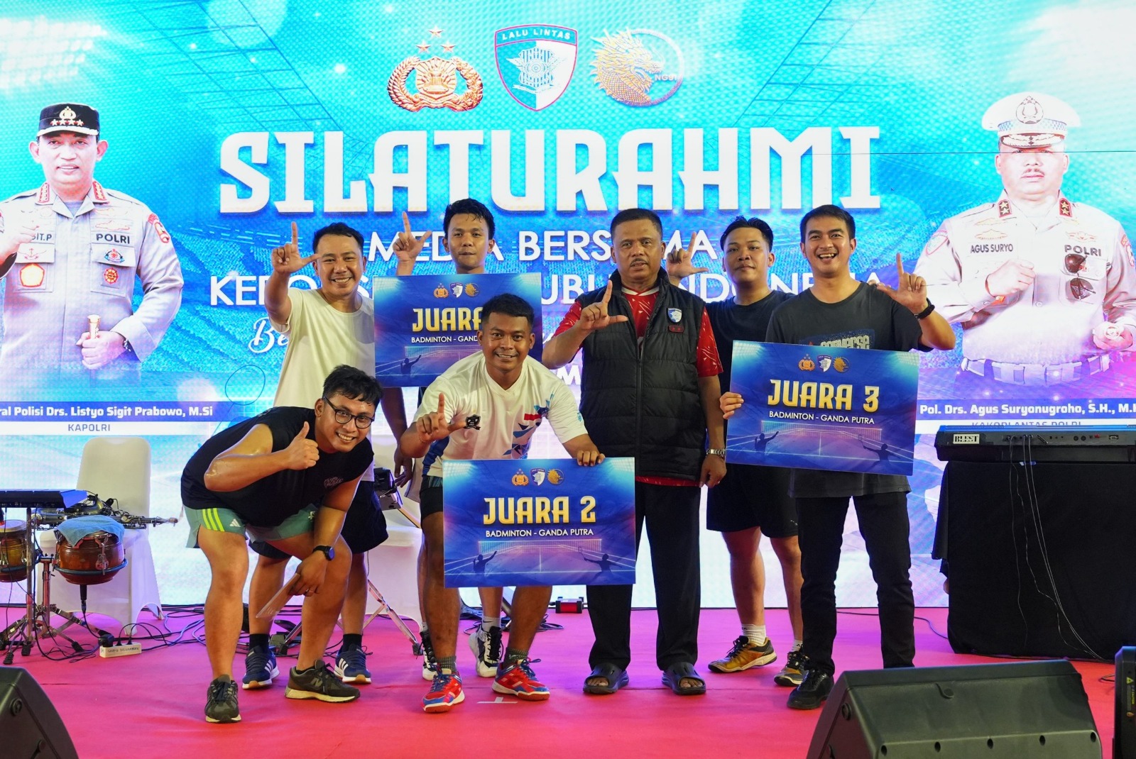 Korlantas Polri dan Media Perkuat Silaturahmi Lewat Olahraga Bulutangkis