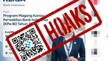 [HOAKS] Program Magang di Bank Indonesia