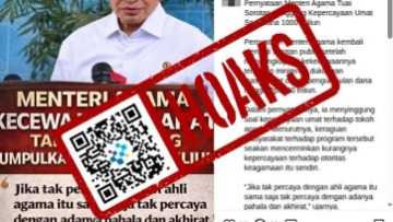 [HOAKS] Menag Geram karena Masyarakat Tak Dukung Dana Rp1000 Triliun