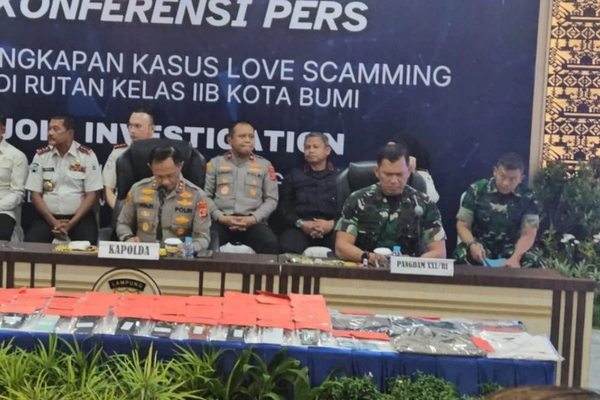 Polda Lampung Ungkap Kasus Love Scamming, Ratusan Narapidana di Rutan Kotabumi Jadi Pelaku