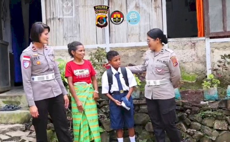 Kapolda NTT Ulurkan Kepedulian untuk Otni, Siswa SD di Mollo Utara yang Viral karena Sisihkan Daging untuk Ayah