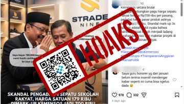 [HOAKS] Kemensos Adakan Anggaran Pengadaan Sepatu Sekolah Rakyat