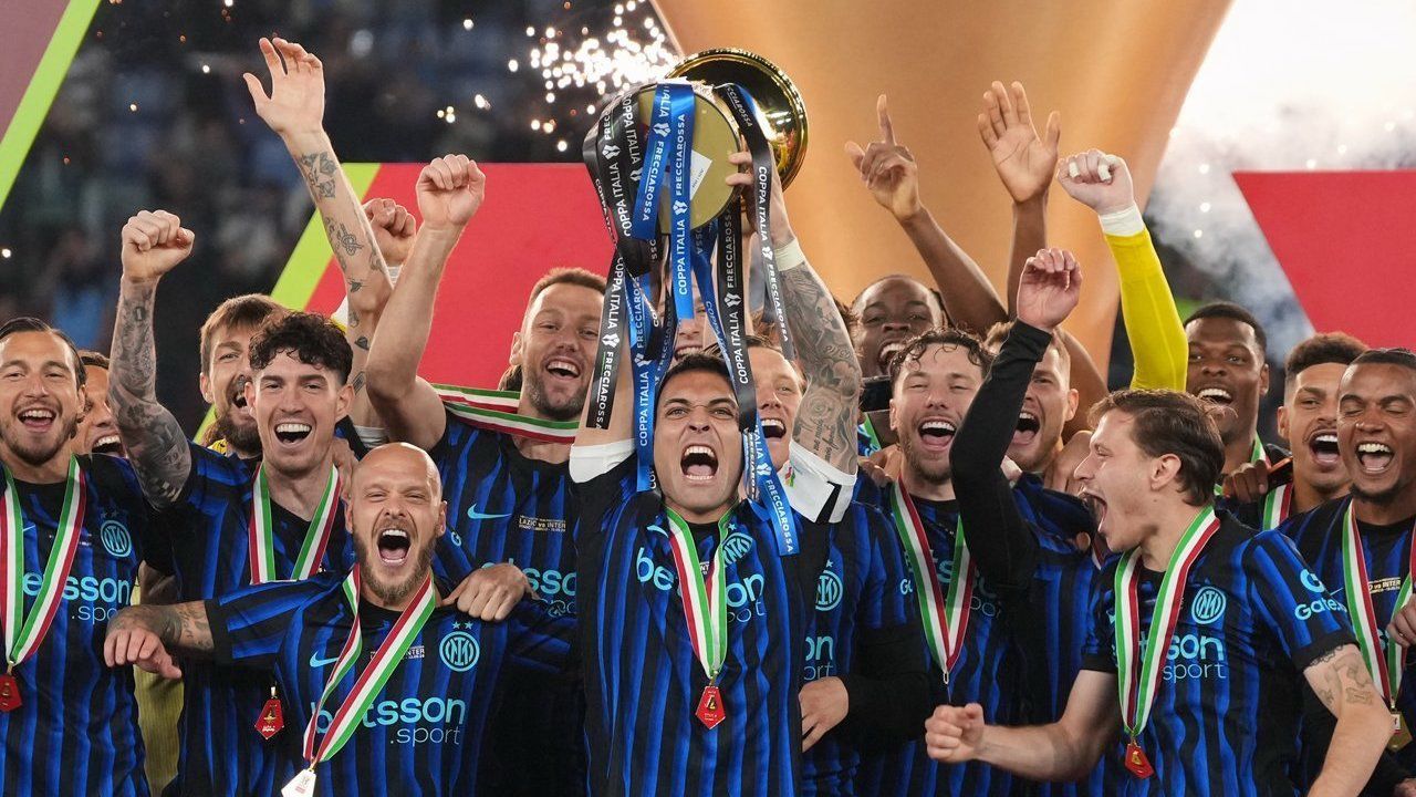 Inter Milan Sukses Juarai Coppa Italia Sekaligus Kawinkan Gelar Serie A