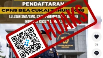 [HOAKS] Rekrutmen CPNS Bea Cukai Tahun 2026