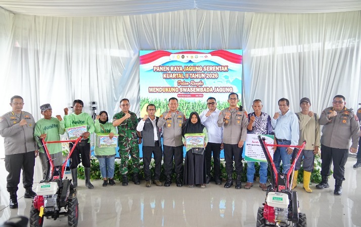 Polda Kaltim Dukung Swasembada Pangan Lewat Panen Raya Jagung Kuartal II 2026