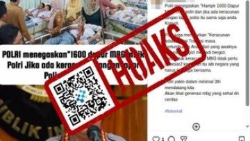 [HOAKS] Jika Keracunan dari Dapur MBG Milik Polri Jangan Lapor Polisi