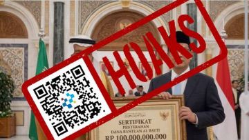 [HOAKS] Raja Salman Salurkan Bantuan Sebesar Rp10 Miliar ke Menkeu Purbaya