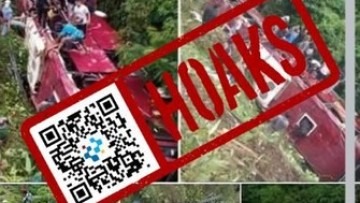 [HOAKS] Bus Jemaah Haji Masuk Jurang