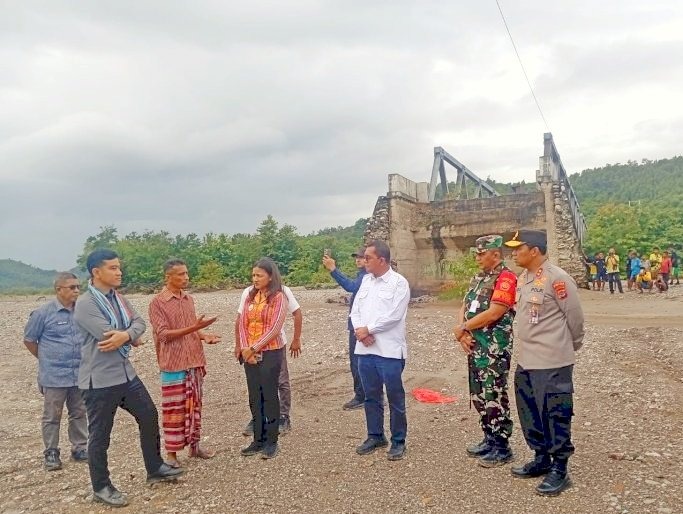 Kapolda NTT Bersama Wapres RI Tinjau Pembangunan Infrastruktur di Amfoang untuk Warga Perbatasan