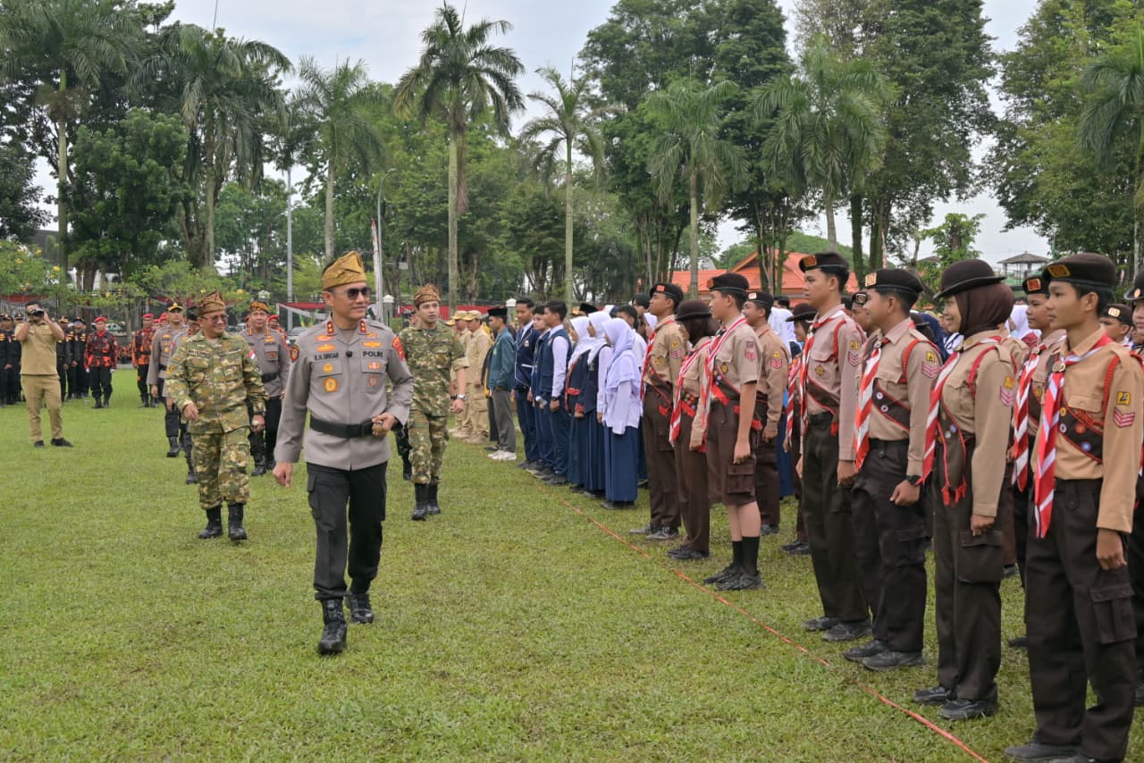 Perkuat Sinergi, Kapolda Jambi Pimpin Apel Kebangsaan Sabuk Kamtibmas