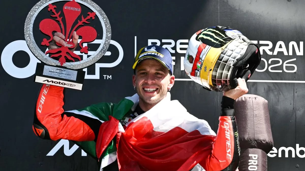 Marco Bezzecchi Menangi Balapan MotoGP, Podium Perdana di Mogello 2026
