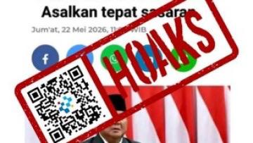 [HOAKS] Presiden Prabowo Beri Izin Israel Uji Coba Rudal ke Wilayah Indonesia