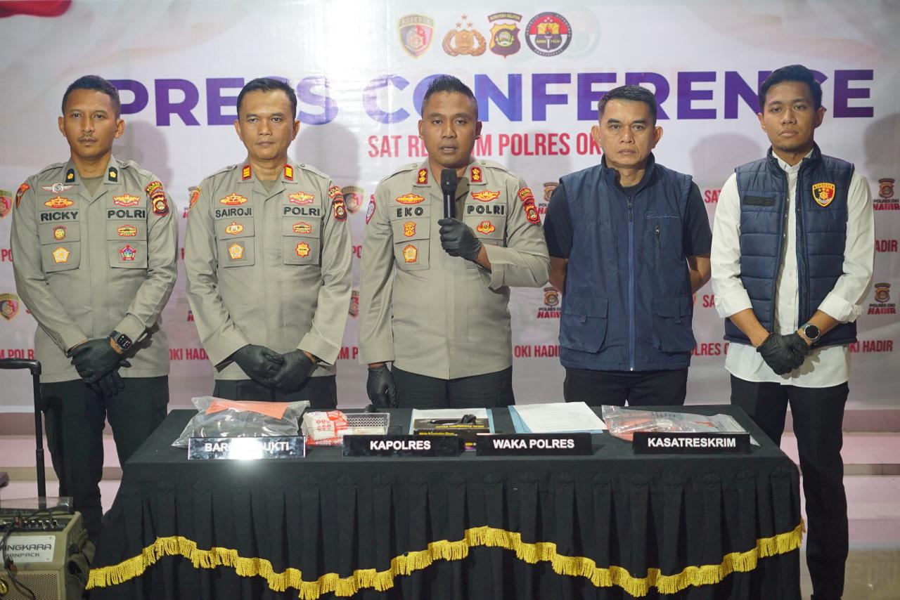 Tim Gabungan Polres OKI Berhasil Ungkap Kasus Penembakan di Mesuji