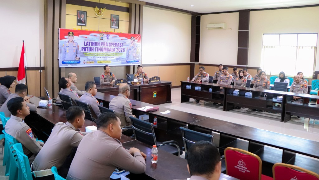 Jelang Hari Bhayangkara, Polres Banggai Gelar Latpraops Patuh Tinombala 2026