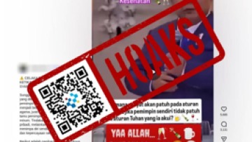 [HOAKS] Presiden Prabowo Minum Bir di Istana Negara