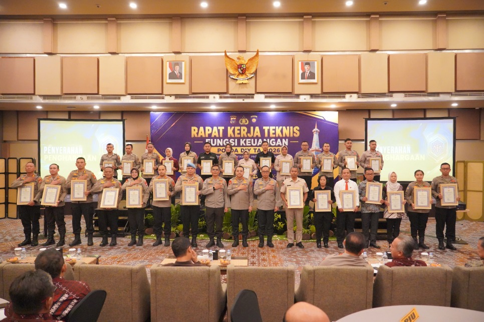 Polda DIY Raih Sejumlah Penghargaan dalam Rakernis Keuangan 2026