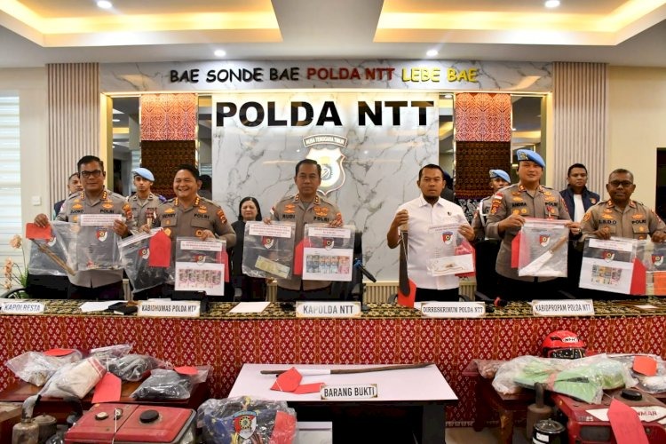 Polda NTT Ungkap 76 Kasus Kejahatan Konvensional, Kapolda Tegaskan Tidak Ada Ruang bagi Pelaku Kriminal