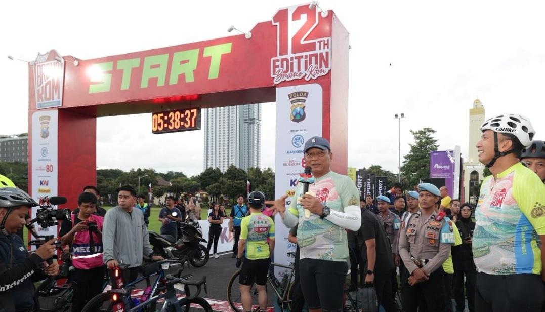 Sambut HUT ke-80 Bhayangkara, Polda Jatim Gelar Bromo KOM XII