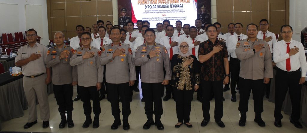 Polda Sultra Sambut Tim Puslitbang Polri untuk Kajian Pencegahan Korupsi dan Program MBG