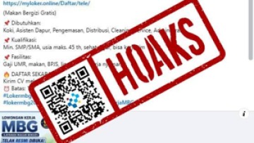 [HOAKS] Link Rekrutmen Lowongan Kerja Program MBG