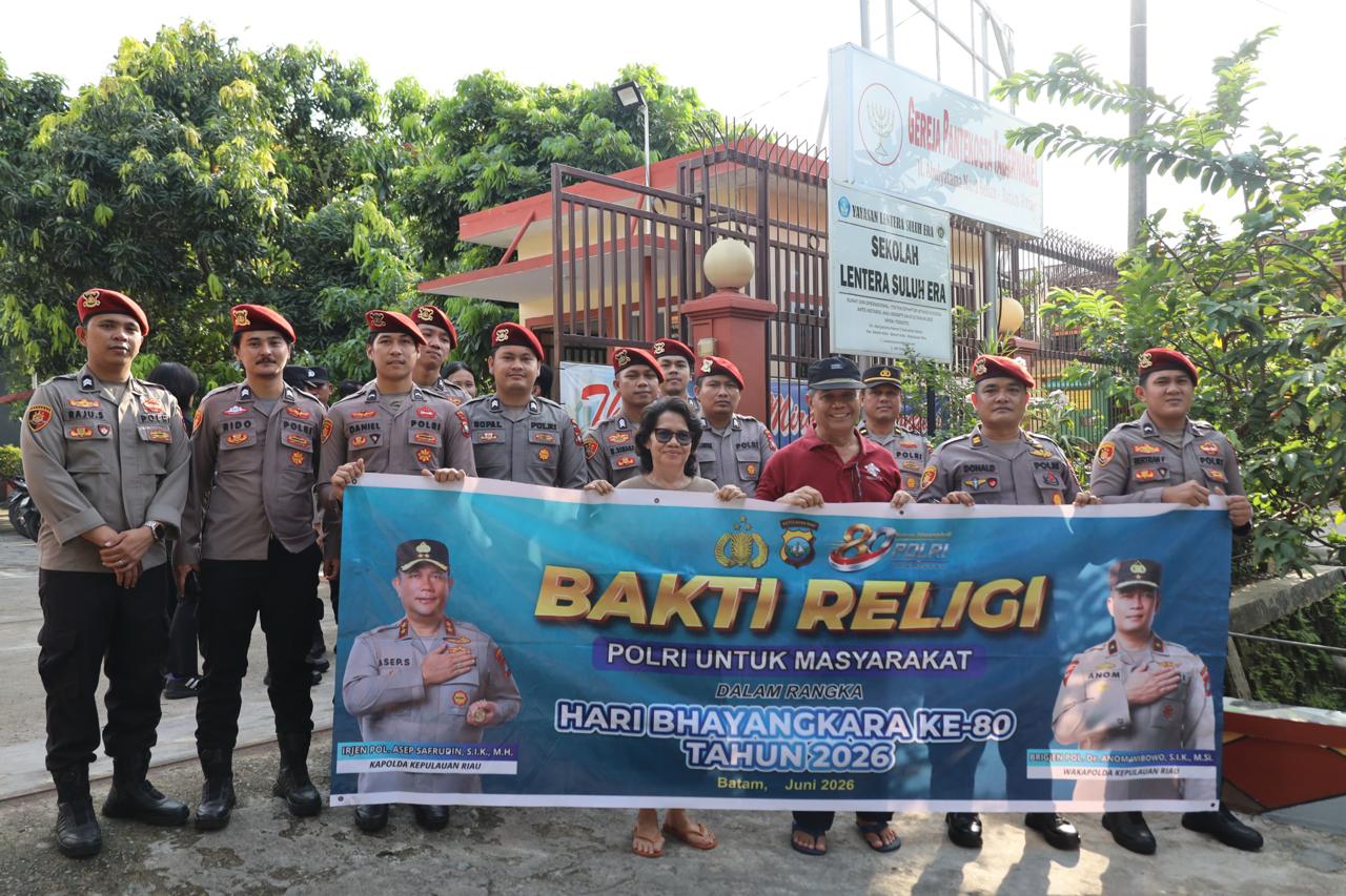 Hari Bhayangkara ke-80, Polda Kepri Gelar Bakti Religi di Rumah Ibadah