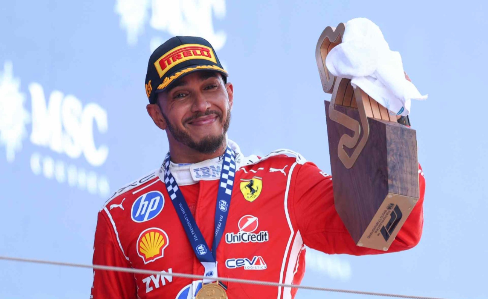 Kemenangan Perdana bersama Ferrari Lewis Hamiltom Menangi Balapan F1 GP Catalunya
