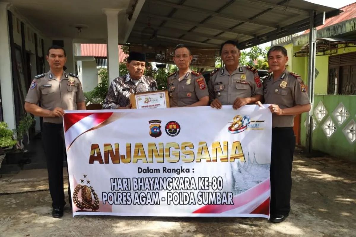 Kapolres Agam Lakukan Anjangsana Dalam Rangka HUT Bhayangkara ke-80